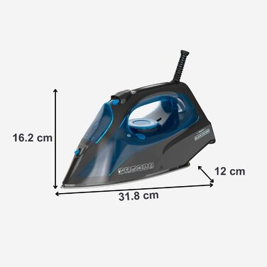Відпарювач Black+Decker BXIR3000E | 3000 Вт | Керамічна підошва | 200 г/хв | Система захисту від накипу | Вертикальне відпарювання | Спрей
