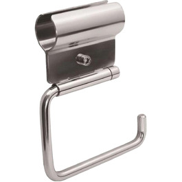 Тримач туалетного паперу Tecuro з підлокотниками Ø 32 мм – полірована нержавіюча сталь, стійкий до корозії, безбар'єрний