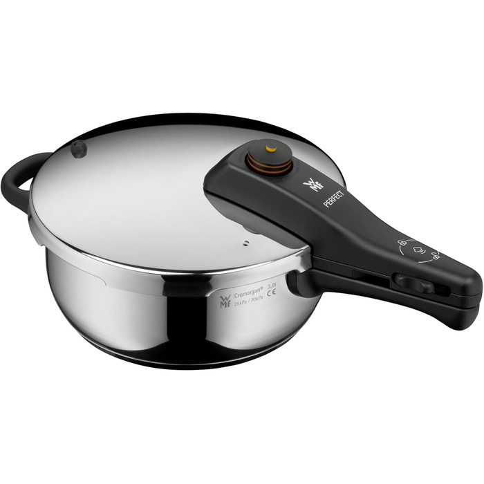 Скороварка WMF Perfect One Pot 3 л, індукція, нержавіюча сталь, 2 режими, знімна ручка, для однієї особи