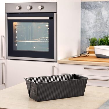 Форма для випічки хліба Grizzly Brotbackform 35x15 см, антипригарна, високі бортики, для хліба та кексів, чорна