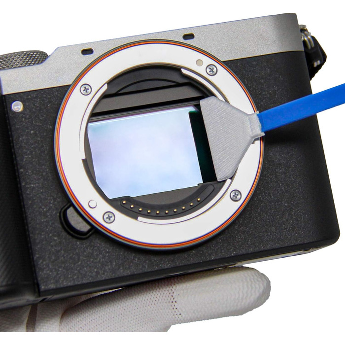UES Набір для чищення матриці DSLR/DSLM (FFR24) – 14 серветок 24мм + 15мл рідина для видалення пилу (Canon, Nikon, Sony)