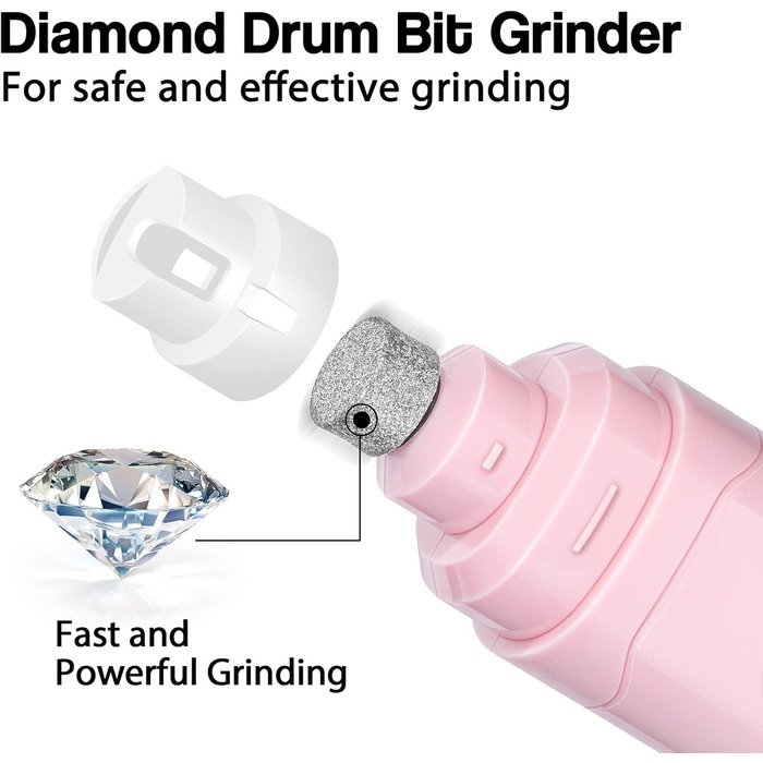 Електричний триммер для собак та котів Casfuy - професійний, 2 швидкості, акумуляторний, рожевий