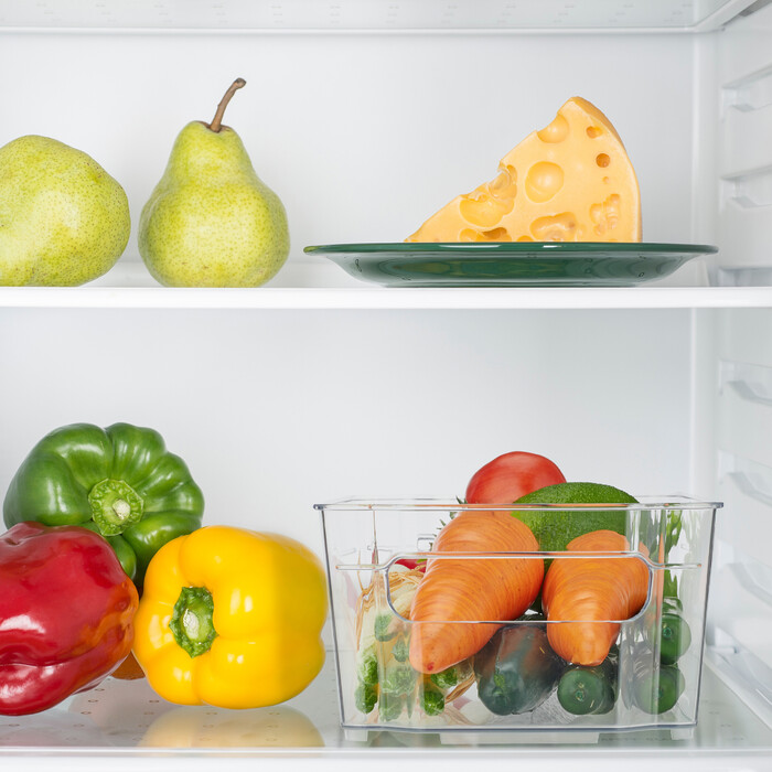 Relaxdays Refrigerator Organizer with Handles