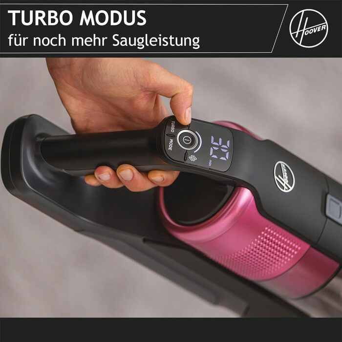 Бездротовий акумуляторний пилосос Hoover HF9 Home I 2 шт. акумулятори, до 240 м² та 60 хв роботи, потужний, бездротовий, без мішка, з LED-підсвічуванням та антизаплутувальною насадкою для будь-яких поверхонь