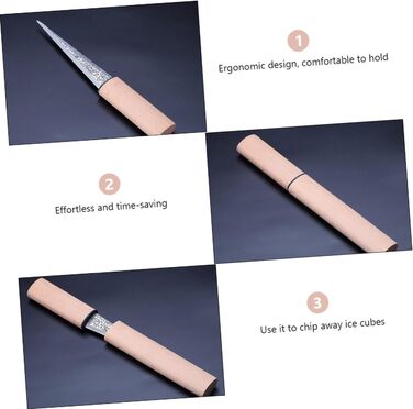 Skates, ice cubes, ice molds, wooden handle, beverage cooling, breaking ice blocks, pointed ice pick, ice chipper, ice pick with handle, ice selection, ice breaker, wooden, khaki