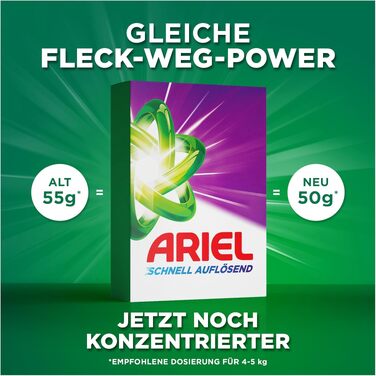 Пральний порошок Ariel Color+ для кольорових речей, швидке розчинення, 100 прань, ефективне видалення плям у холодній воді