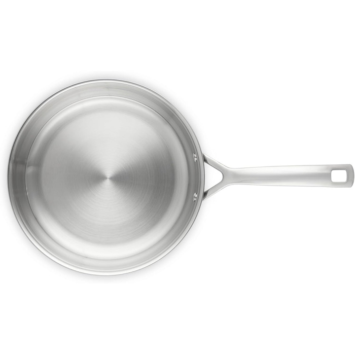 Сковорода Le Creuset з нержавіючої сталі 3-шарова, 24 см, срібляста - для всіх плит, індукції та духовки