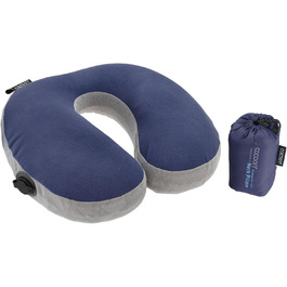 Подушка Cocoon Air Core Ultralight U-подібна для шиї, синьо-сіра