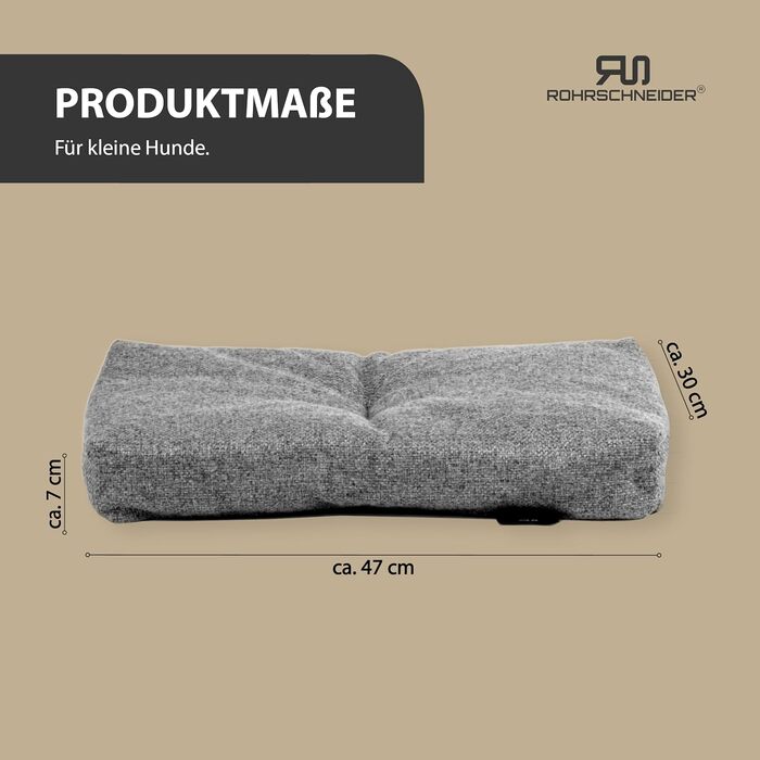 Ляжка для собак Rohrschneider, Made in EU, з антиковзким покриттям, для собак маленьких, середніх та великих порід, та котів. Включає миску для корму. Розмір 2 (тюркІс), 47 x 30 x 7 см.