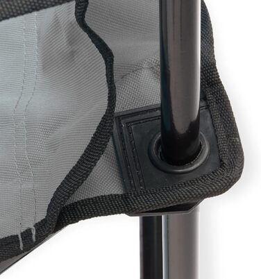 Складний стілець DEMA з високою спинкою сірого кольору