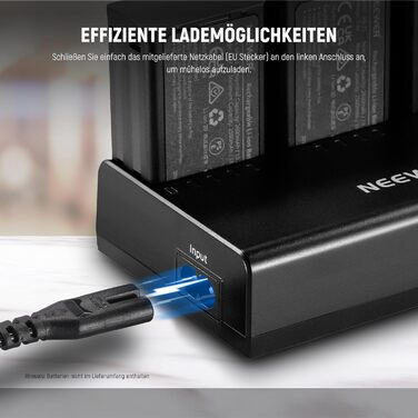 Зарядний пристрій для спалахів NEEWER Z2, Z1, Z760, Z880 (3 слоти), 7.4V/2600mAh, Li-Ion, з адаптером живлення (EU)
