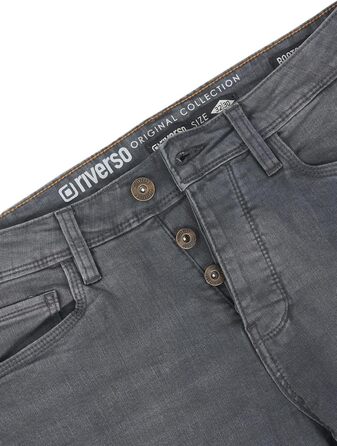 Чоловічі джинси Riverso Falko Bootcut Stretch Denim (чорний, синій, сірий) 29-40