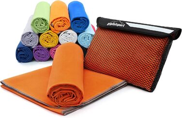 Набір мікрофібрових рушників Gipfelsport - для сауни, фітнесу, спорту та пляжу. Розміри: S (80x40 см), XS (50x30 см). Без сумки.