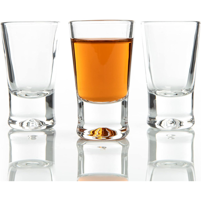 BigDean 48er Shot Glass Set - 2cl - robust + high-quality shot glasses made of glass - dishwasher-safe, food-grade - stable and prevents tipping