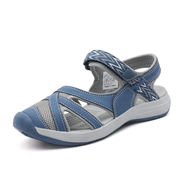 Сандалі жіночі DREAM PAIRS Outdoor для трекінгу та прогулянок, сині, 38 EU, з TPR підошвою та EVA устілкою
