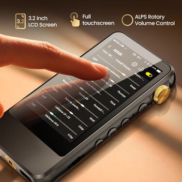 Hi-Res MP3 плеєр HIFI WALKER H20 Pro з Bluetooth, 64GB, Dual ESS DAC, 4.4мм збалансований вихід, 3.2