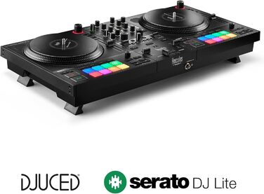 DJ контролер Hercules DJControl Inpulse T7 - чорний, 2-дековий, з моторизованими джеггами