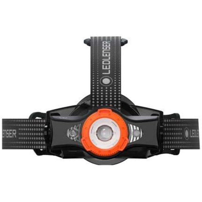 Налобний ліхтар Ledlenser MH11 Black/Orange, 1000 люмен, мультиколірний світлодіод, акумуляторний, фокусування, керування через додаток, для туризму та риболовлі