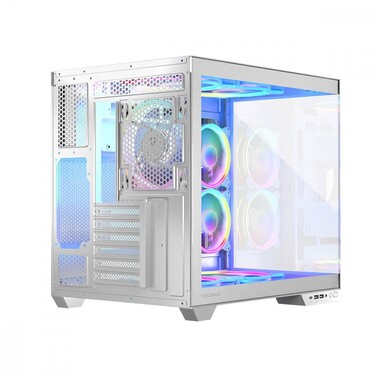 Корпус Modecom VOLCNO PANORAMA APEX ARGB Midi Tower, білий