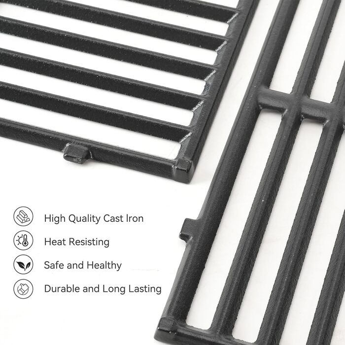 Решітка для гриля Weber Genesis 300 серії Onlyfire, емальований сталь, заміна 7524/7528, 49,5x32 см