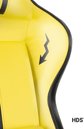 Ігрове крісло Diablo X-One 2.0 Electric Yellow L, ергономічне, регульовані підлокітники, подушки для шиї та попереку
