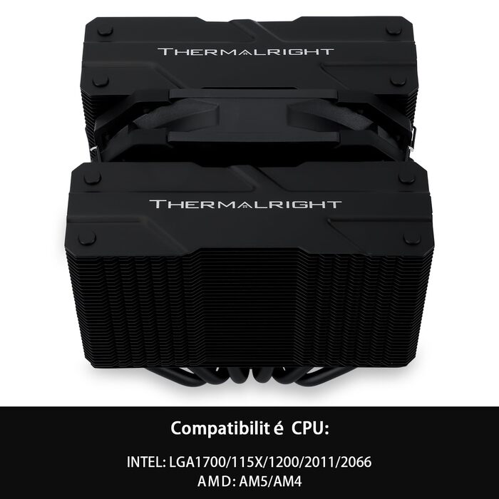 Thermalright Peerless Assassin 120 MINI White – кулер для CPU з 6 heatpipes, 120mm вентилятор, підтримка AM4/AM5/Intel LGA 1851/1700/1150/1151/1200/2011
