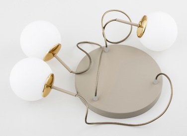 Підвісна люстра Elko-Lighting Milo Ecru — 3 точки освітлення, цоколь E27