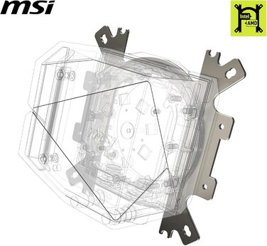 MSI MAG CoreLiquid I360 - Система водяного охолодження ЦП з ARGB підсвічуванням, підтримка Intel & AMD, сокет I-Series