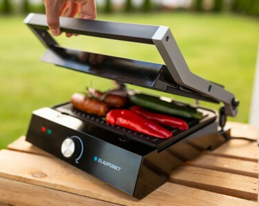 Електричний гриль Blaupunkt GRS501, чорний, 2000 Вт, з регулюванням температури