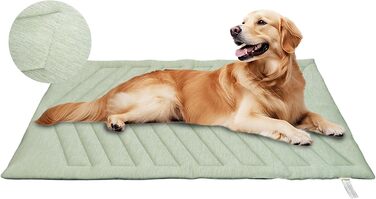 Кілт-мат UIQELYS для собак, зелений, без гелю, з тканини з охолоджуючим ефектом та оксамитової підкладки, миється, охолоджуюча подушка для собак, літо, цуценята та кошенята (150x102 см)