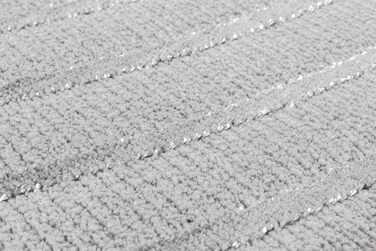 Carpet Knight Eleganter, High-Quality Living Room Rug, Soft Short Pile, 3D Effect, Shiny Design Elements, High-Low Structure, Beige Diamond Pattern, 80 x 150 cm