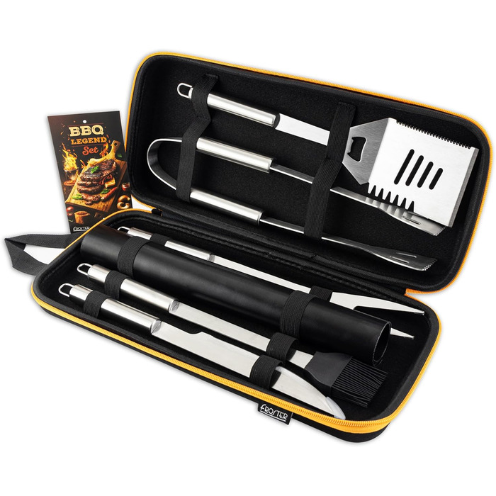 Набір для барбекю Froster Grillfather BBQ Legend: аксесуари та 4 килимки для гриля, набір гриль-посуду