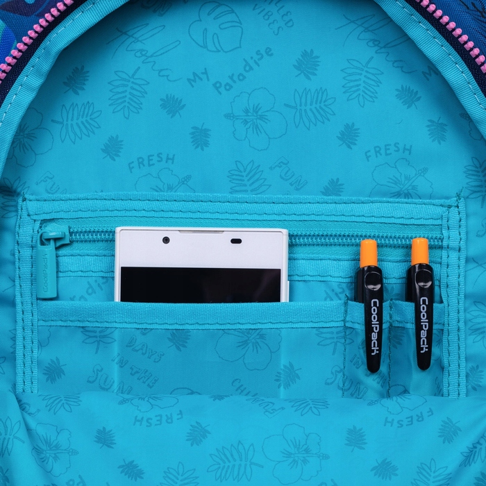 Багатовідсіковий шкільний рюкзак Lilo & Stitch CoolPack, синій, рожевий, багатоколірний, 19 л