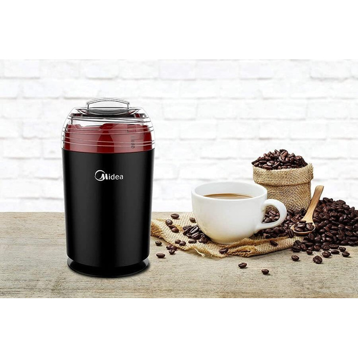 Електрична кавомолка Midea MJ-FG1801WE 160 Вт, велика ємність (12 чашок)