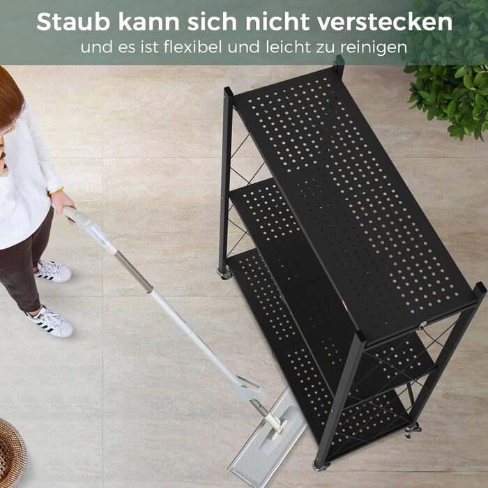 Deanic 5-Tier Folding Heavy-Duty Shelf