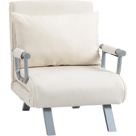 HOMCOM Convertible Sofa Bed with Adjustable Backrest
