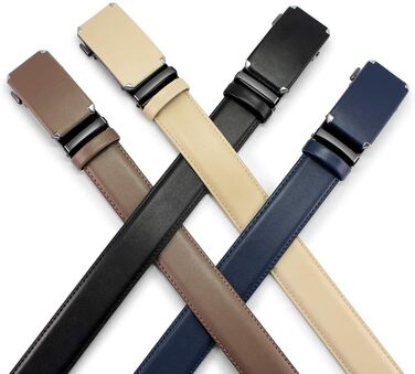 Чоловічий шкіряний ремінь DOOPAI 115 см, регульований розмір, бежевий колір