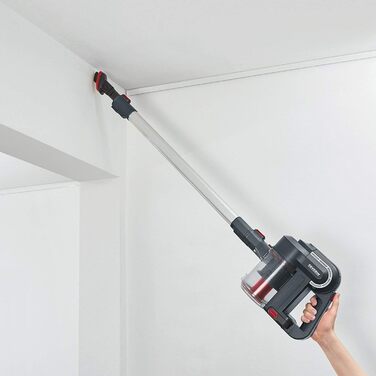 Пилсос Severin S'Power topspin Li 30 ручний та для стіни, акумуляторний, 22.2V, сірий/червоний, HV 7165 Single