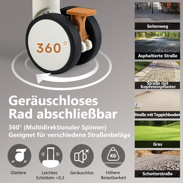 Чемодан Joyway ABS, розширюваний, з TSA замком та 4 колесами, набір: великий та невелика валіза + сумка для туалетних речей, зелений (білий, 56 см, ручна поклажа)