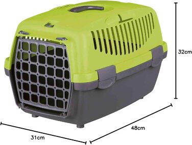 Транспортний бокс Trixie Capri 1, XS, 32x31x48 см, темно-сірий/світло-сірий