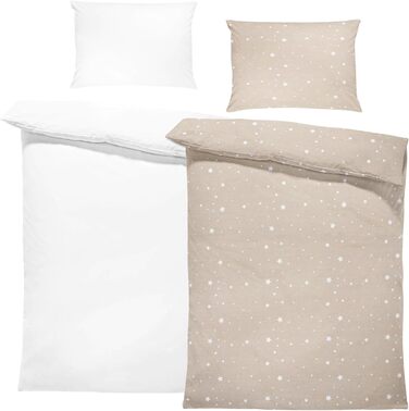 Комплект постільної білизни для дитячого ліжечка Kinderbettwäsche: бавовна 90x120/40x60 см + ковдра та подушка. Oeko-Tex, білий/сірий, для хлопчиків та дівчаток