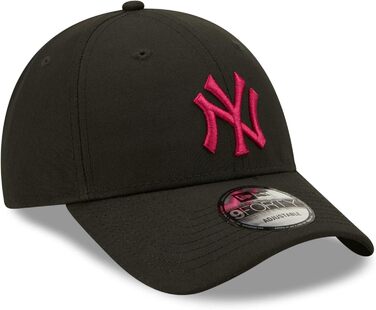 Кепка New Era New York Yankees 9Forty чорно-рожева (однаковий розмір)