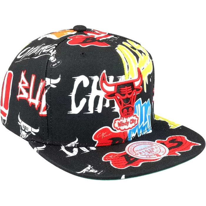Кепка-снэпбек Mitchell & Ness Chicago Bulls Sticker Pack — оригінальна чоловіча бейсболка