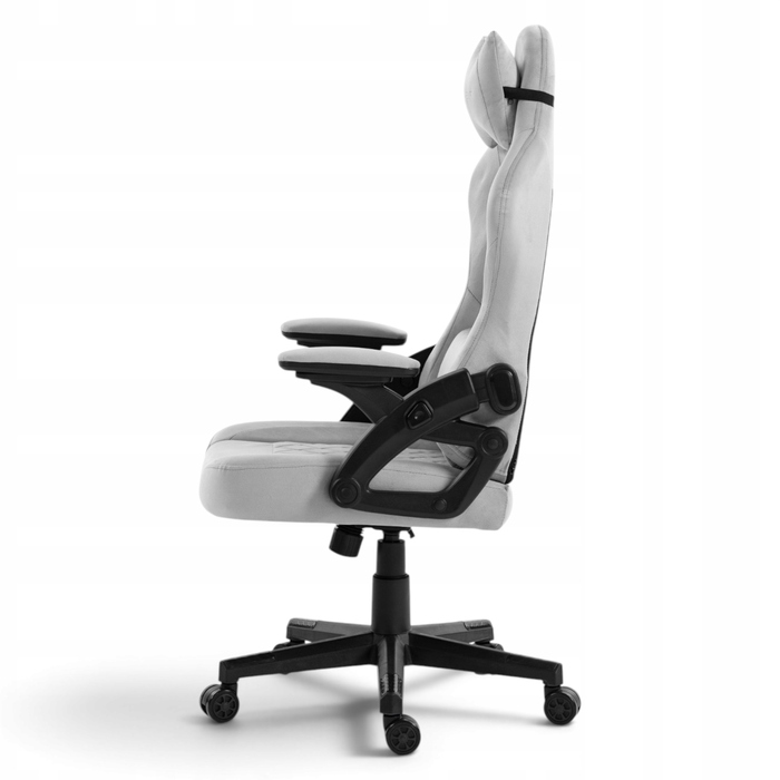 Ігрове крісло Delagear G 404, тканина, сіре