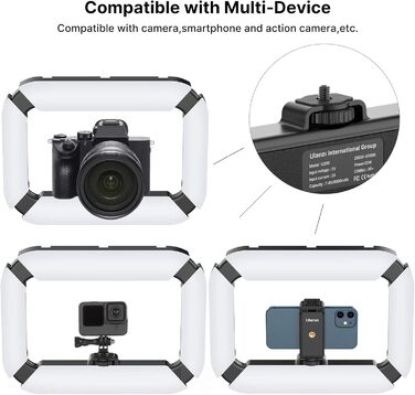 Стабілізатор для смартфона ULANZI з підсвічуванням та акумулятором 8000mAh - для відеозйомки, Live Stream, TikTok, YouTube