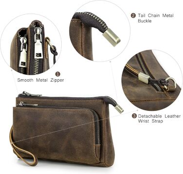 CONTACT'S FAMILY Electronic Travel Organizer, Tech Organizer, Tech Accessories, Carrying Case, Travel Cable Organizer Bag (Coffee)