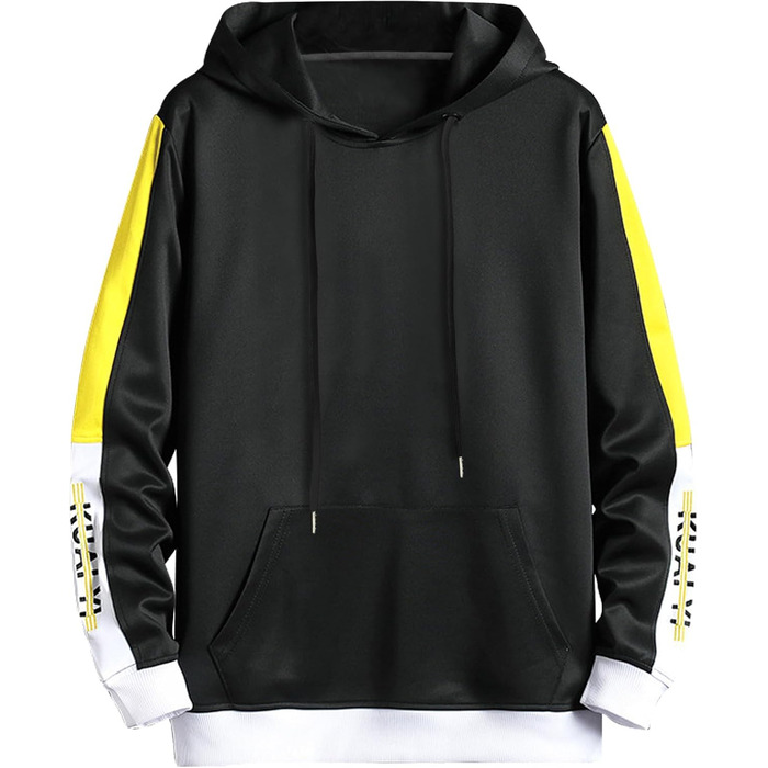 Чоловічий світшот з капюшоном Kenaijing, бавовна, чорний, розмір M