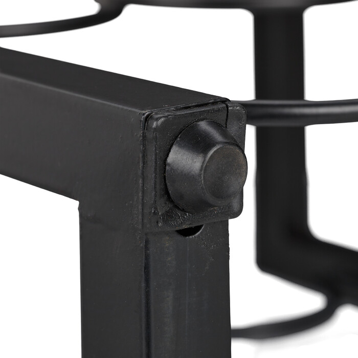 Relaxdays Black Wine Rack for 9 Bottles