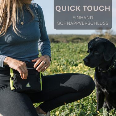 Сумка для ласощів для собак ASCO Leckerlitasche - зручна та велика сумка для тренувань з великою внутрішньою кишенею, блакитна