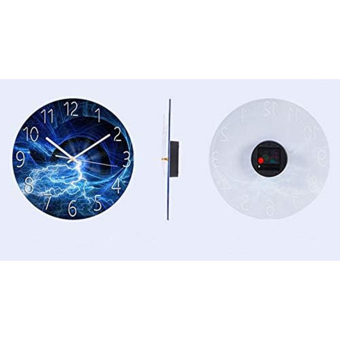 RAILONCH Silent Wall Clock Modern Design Wall Clock No Ticking for Living Room, Kitchen, Office, and Bedroom (D)